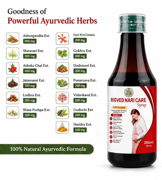 Rigved Nari Care Syrup – Ayurvedic Women's Wellness Formula | 200ml